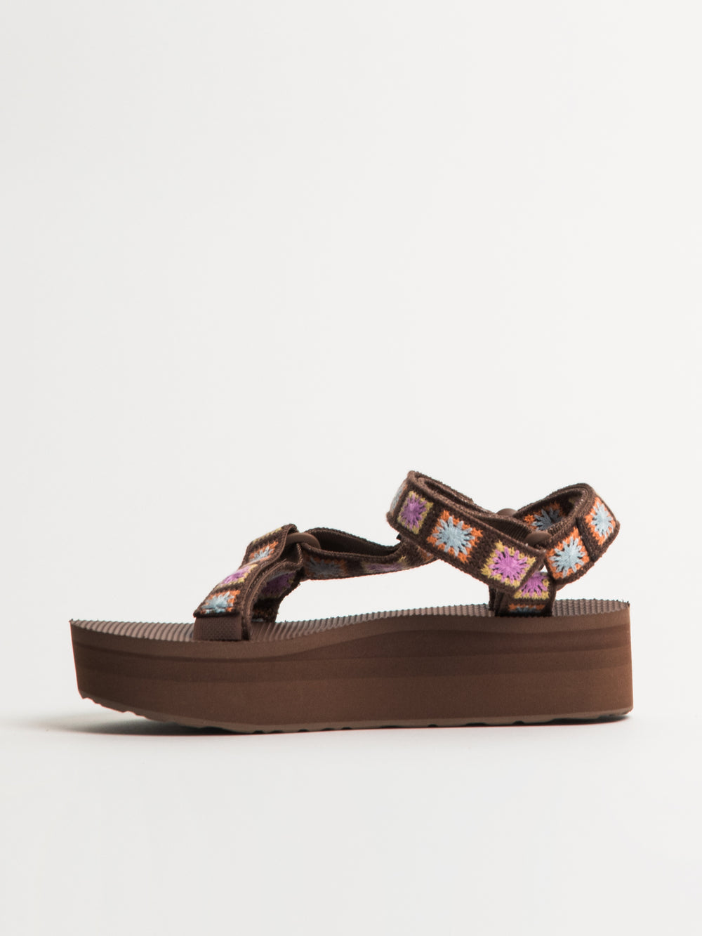 WOMENS TEVA FLATFORM UNIVERSAL CROCHET SANDALS - CLEARANCE