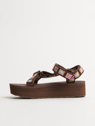 WOMENS TEVA FLATFORM UNIVERSAL CROCHET SANDALS - CLEARANCE
