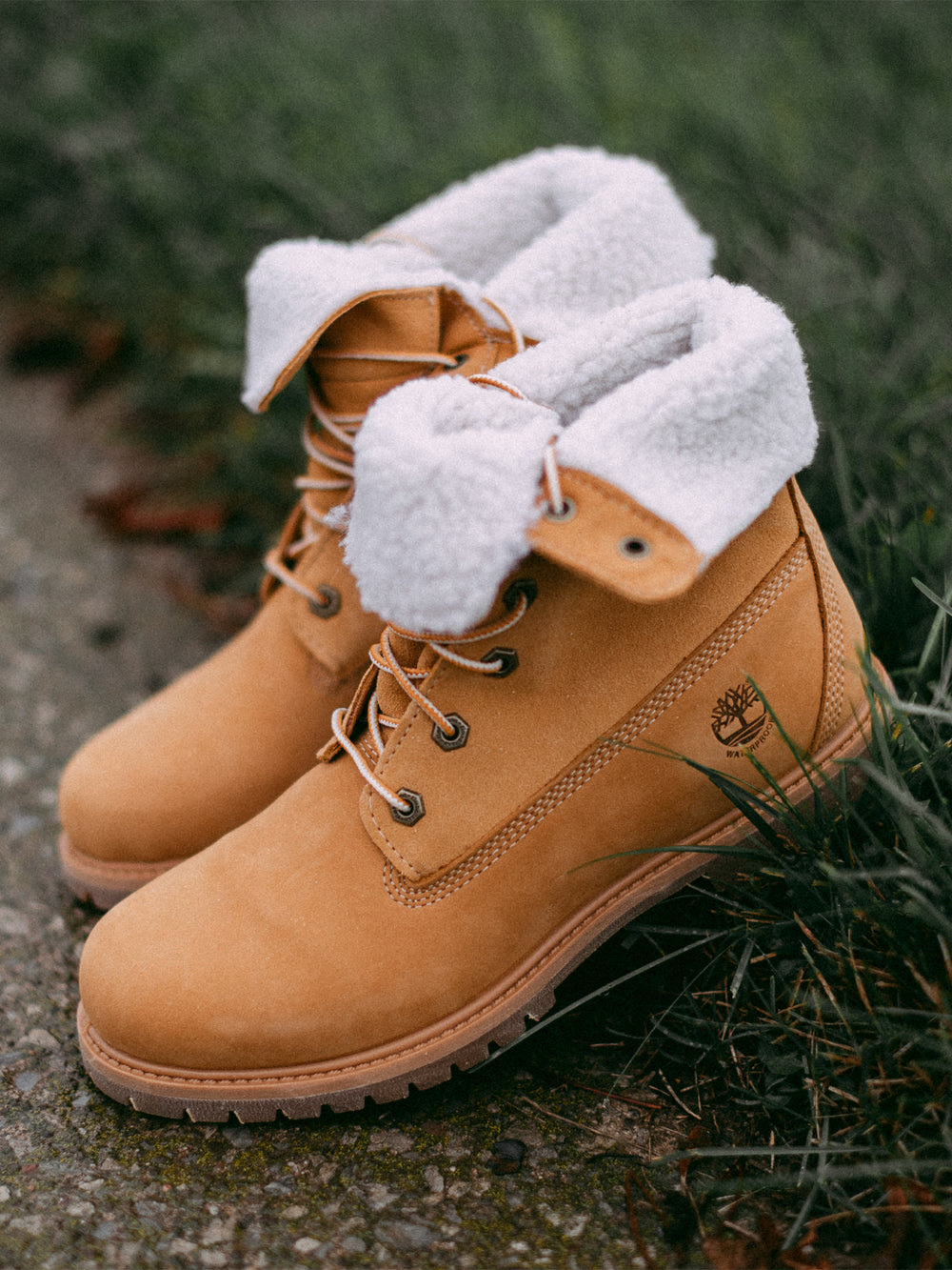 WOMENS TIMBERLAND AUTHENTIC TEDDY FOLD WATERPROOF BOOTS - CLEARANCE