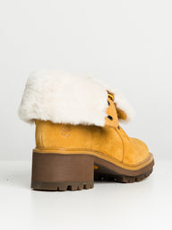 WOMENS TIMBERLAND KORI PARK TEDDY FOLDDOWN SDE BOOT - CLEARANCE