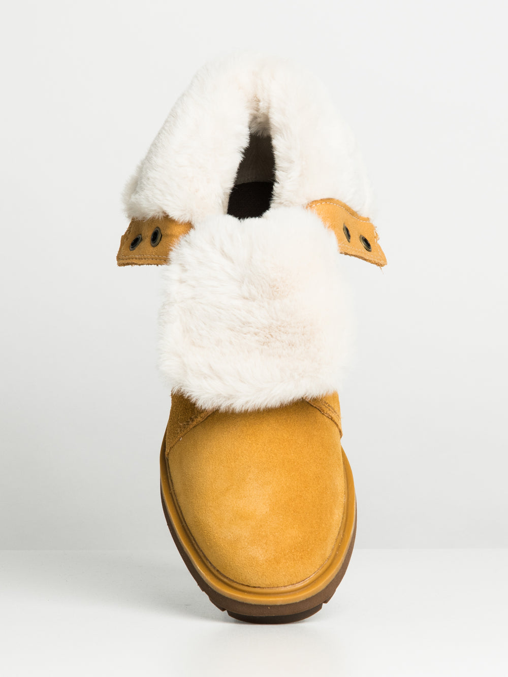 WOMENS TIMBERLAND KORI PARK TEDDY FOLDDOWN SDE BOOT - CLEARANCE