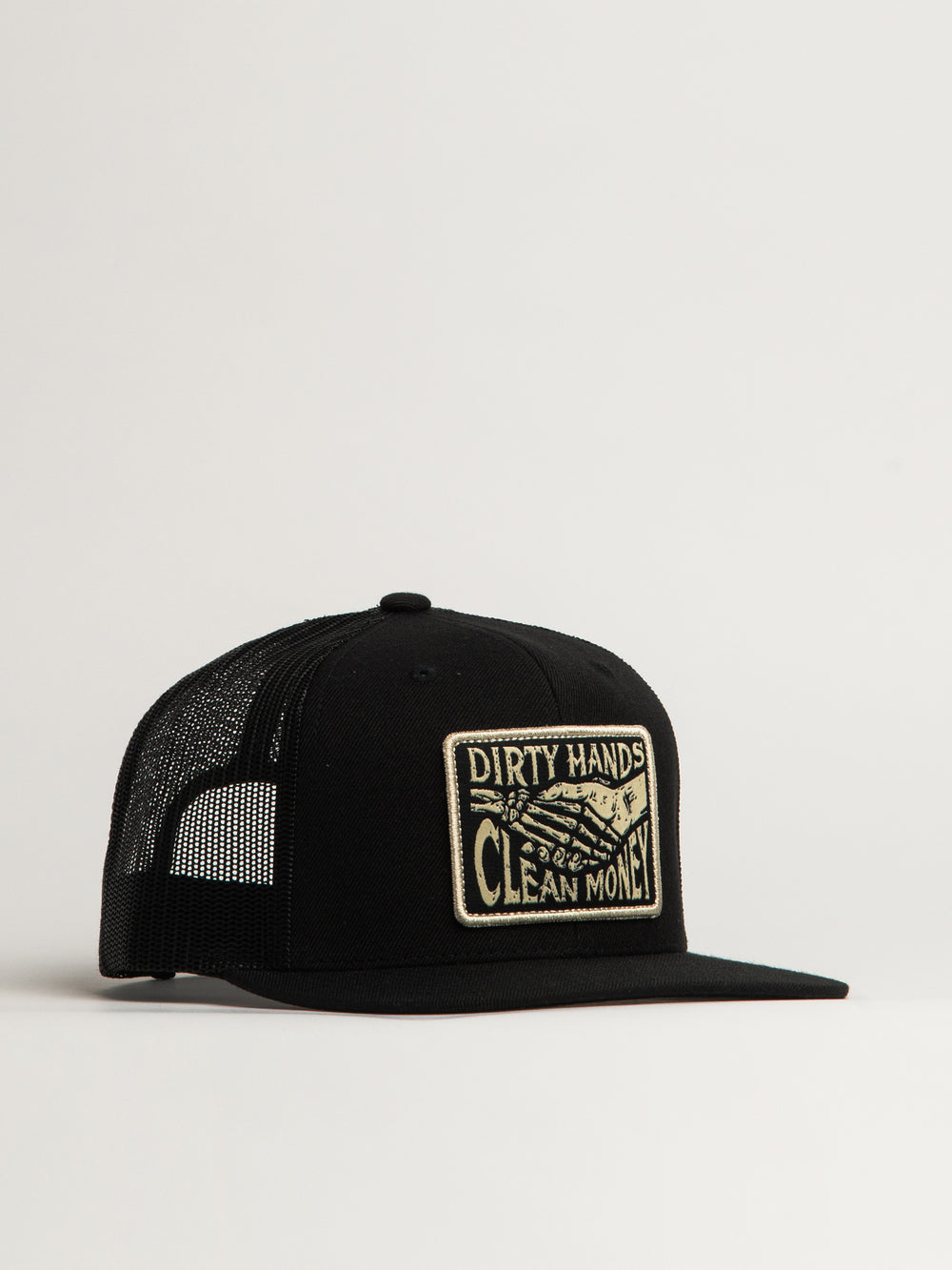 TROLL CO. HAGGLER BOX PATCH FLAT BRIM TRUCKER