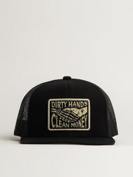 TROLL CO. HAGGLER BOX PATCH FLAT BRIM TRUCKER