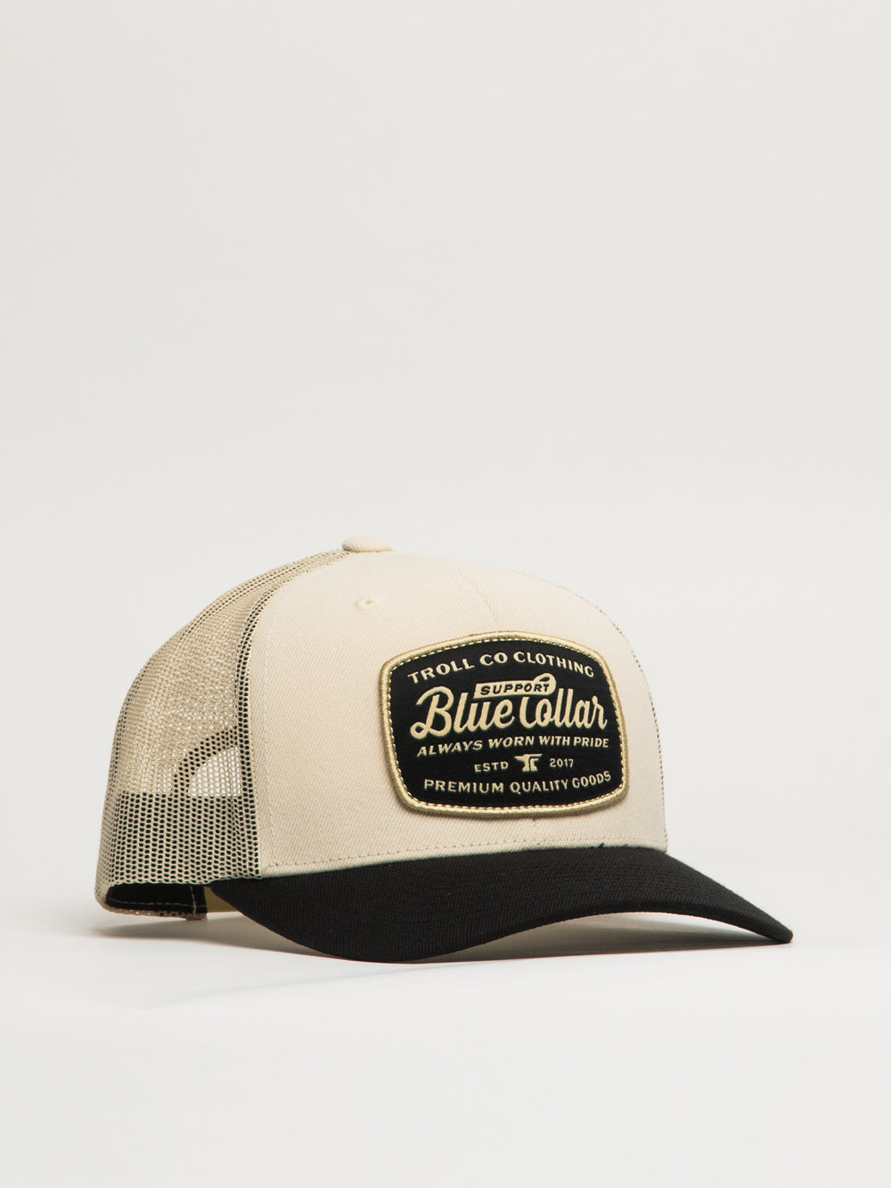 TROLL CO. SBC WORN PROUD CURVED BRIM TRK HAT - BLACK