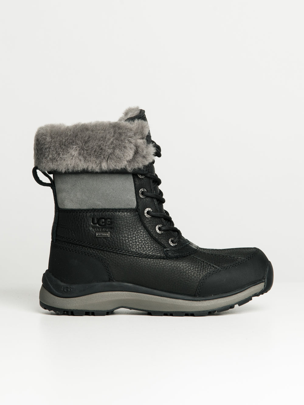 WOMENS UGG ADIRONDACK III BOOT - BLACK - CLEARANCE