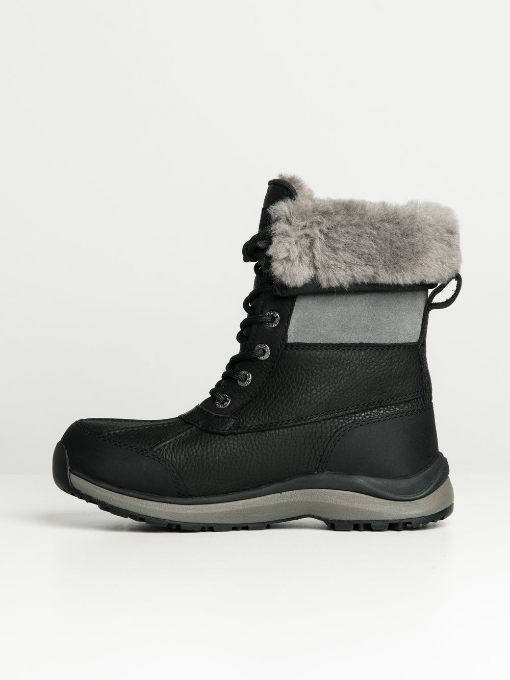 WOMENS UGG ADIRONDACK III BOOT - BLACK - CLEARANCE
