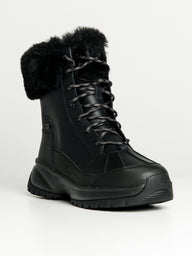 WOMENS UGG YOSE FLUFF BOOT - BLACK