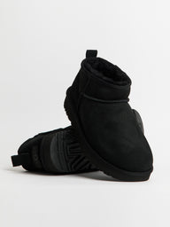 WOMENS UGG CLASSIC ULTRA MINI BOOT - BLACK - CLEARANCE
