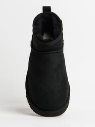 WOMENS UGG CLASSIC ULTRA MINI BOOT - BLACK