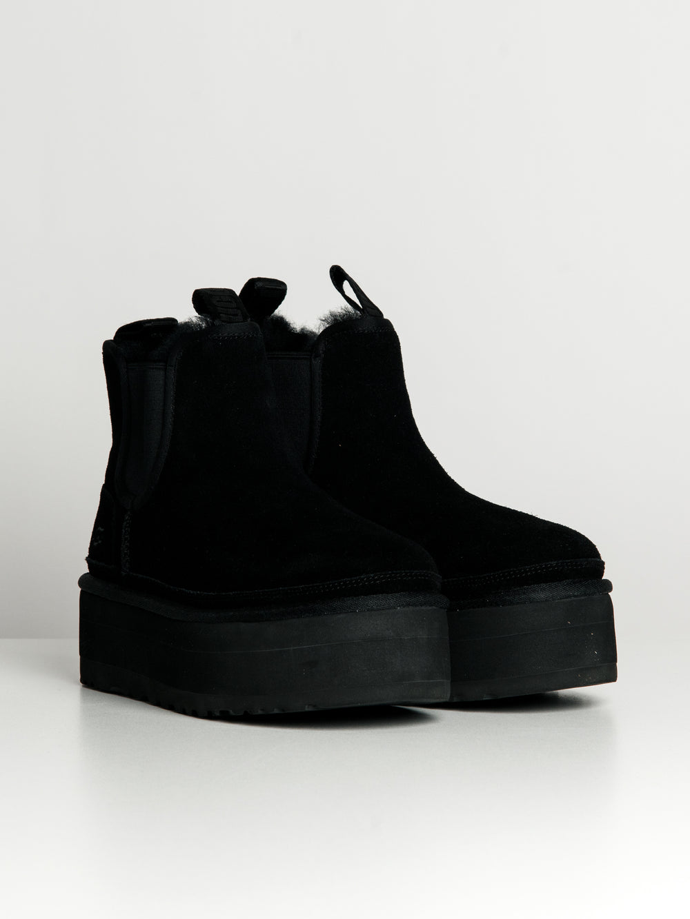 WOMENS UGG NEUMEL PLATFORM CHELSEA BOOT - BLACK - CLEARANCE