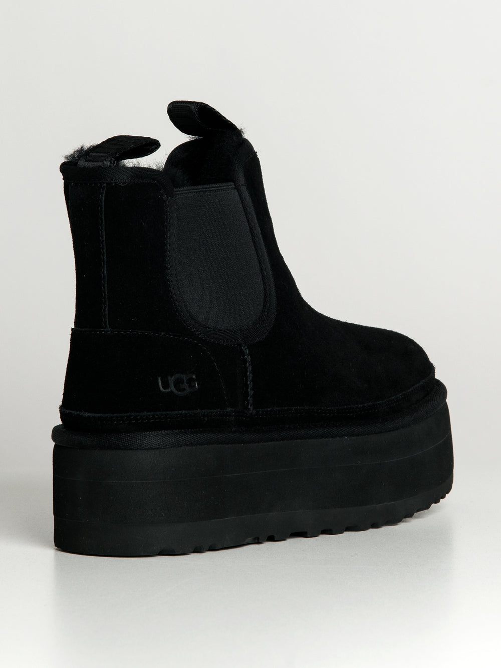 WOMENS UGG NEUMEL PLATFORM CHELSEA BOOT - BLACK - CLEARANCE