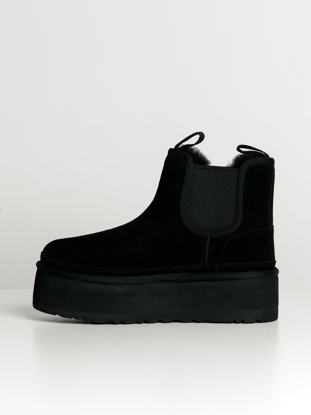 WOMENS UGG NEUMEL PLATFORM CHELSEA BOOT - BLACK - CLEARANCE