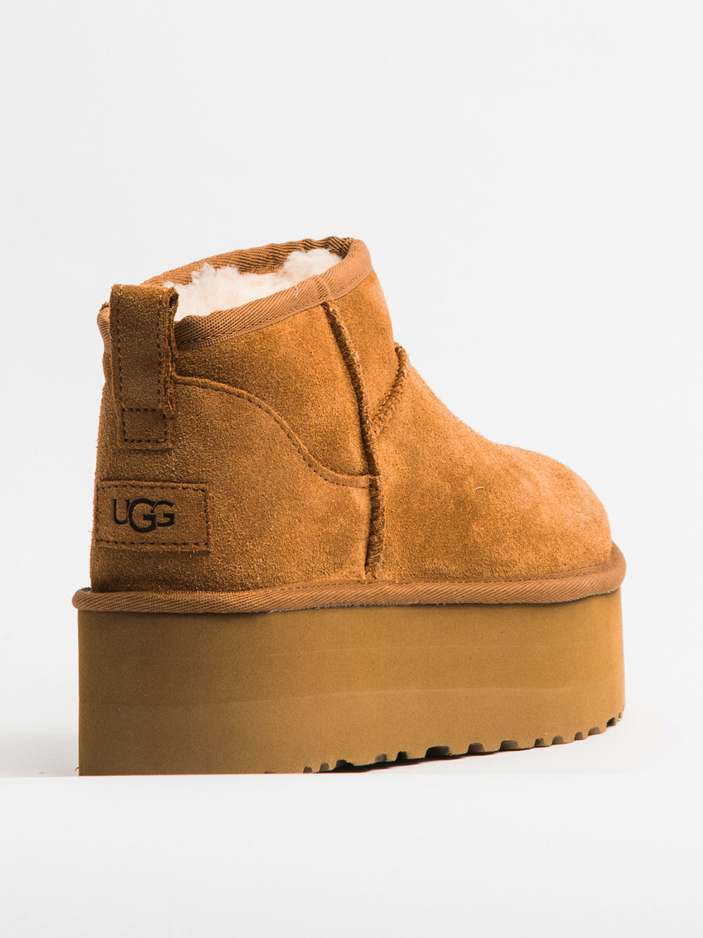 WOMENS UGG CLASSIC ULTRA MINI PLATFORM BOOT - CHESTNUT - CLEARANCE