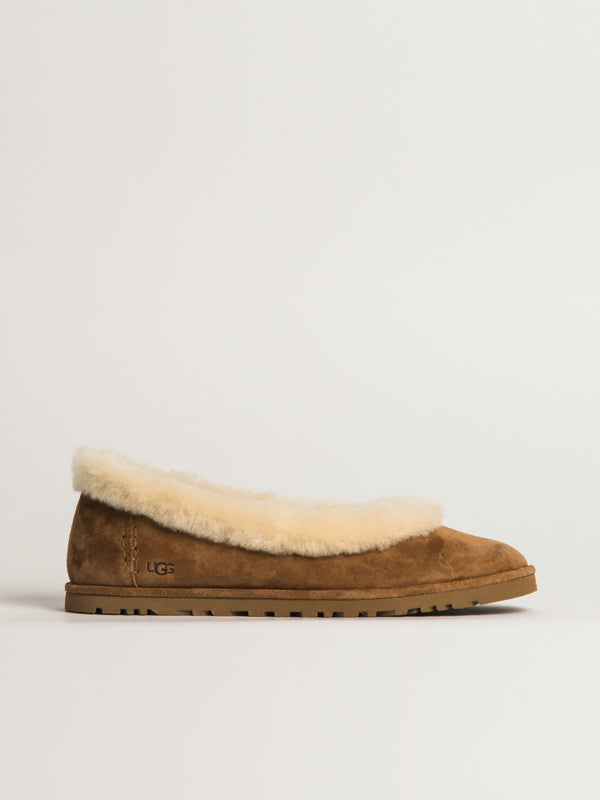 WOMENS UGG ZORA BALLET FLAT - CHESTNUT