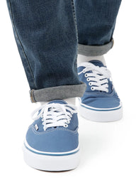 MENS VANS AUTHENTIC NAVY CANVAS SHOES - CLEARANCE