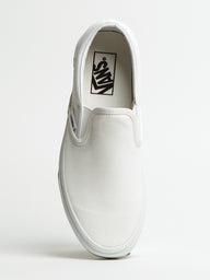 WOMENS VANS CLASSIC SLIP-ON TRUE WHITE CANVAS SHOES