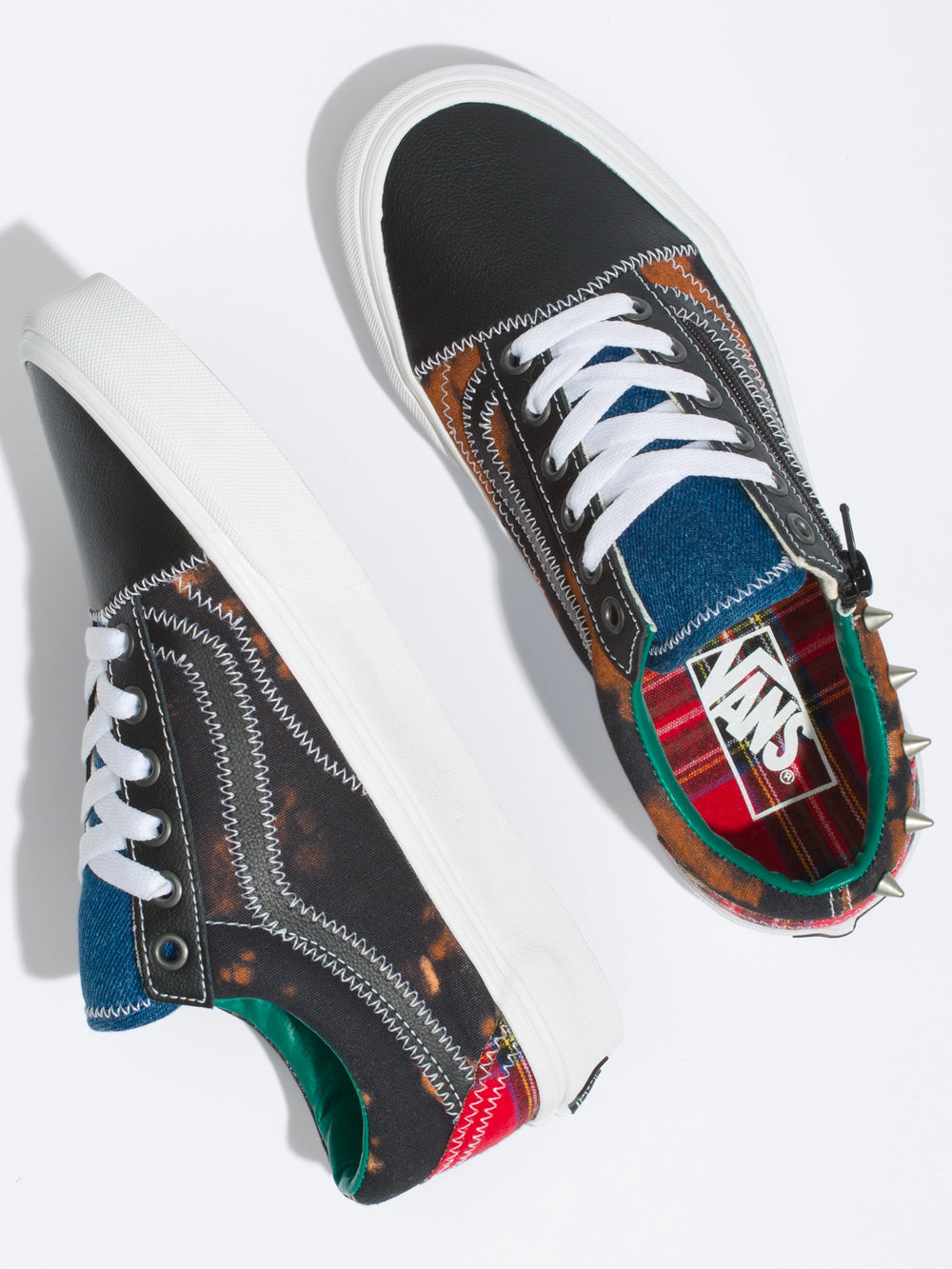 WOMENS VANS OLD SKOOL ZIP TARTAN DAZE SNEAKER - CLEARANCE