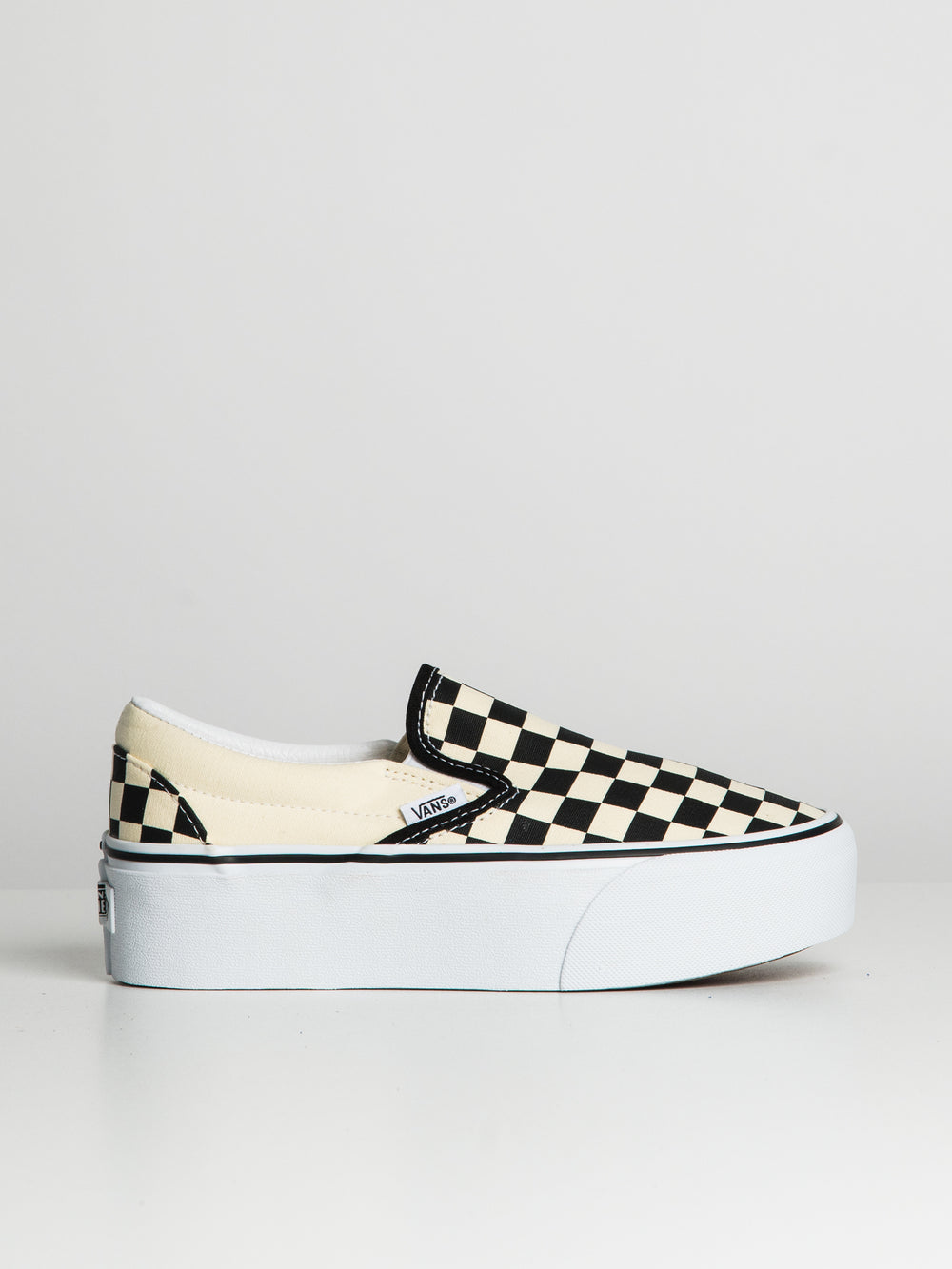 WOMENS VANS CLASSIC SLIP ON STACKFORM - CHECKER - CLEARANCE