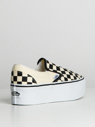 WOMENS VANS CLASSIC SLIP ON STACKFORM - CHECKER - CLEARANCE