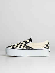 WOMENS VANS CLASSIC SLIP ON STACKFORM - CHECKER - CLEARANCE