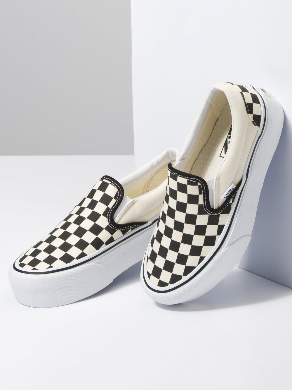WOMENS VANS CLASSIC SLIP ON STACKFORM - CHECKER - CLEARANCE