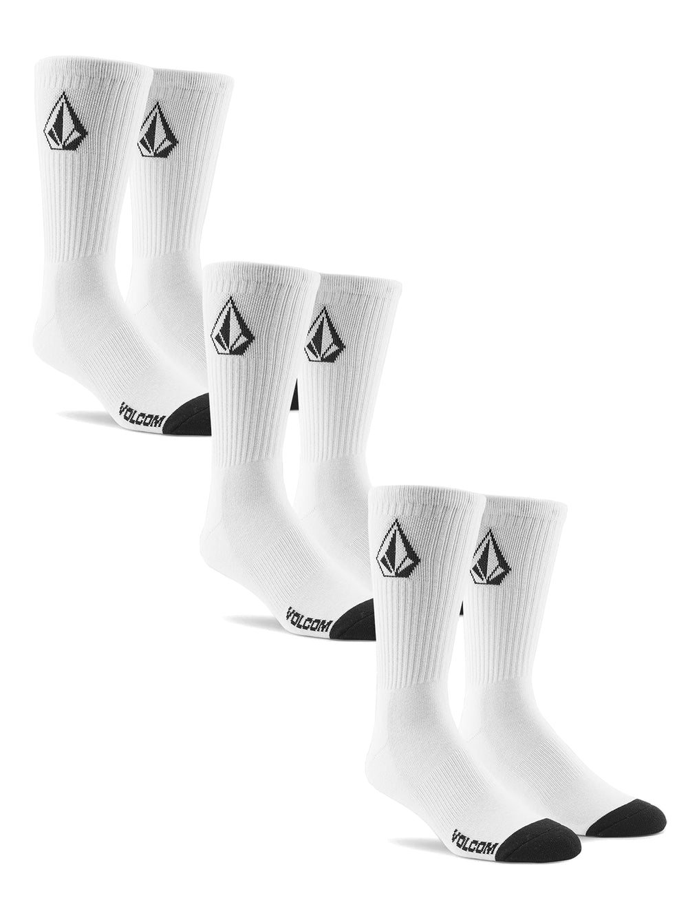 VOLCOM FULL STONE 3 PACK SOCK - CLEARANCE