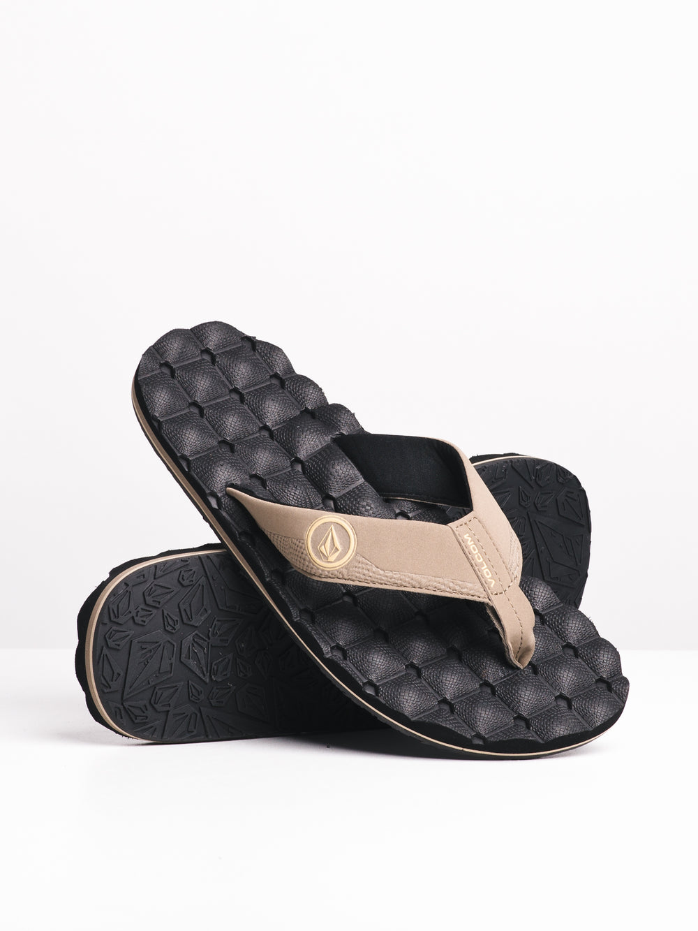 MENS VOLCOM RECLINER KHAKI SANDALS