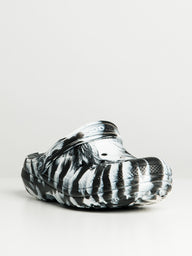 WOMENS CROCS CLASSIC LINED MARBLE CLOGS - CLEARANCE