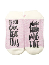 SCOUT & TRAIL BRING ME WINE SOCKS - CLEARANCE