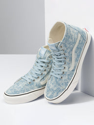 WOMENS VANS SK8 HI TAPERED DENIM SNEAKER - CLEARANCE