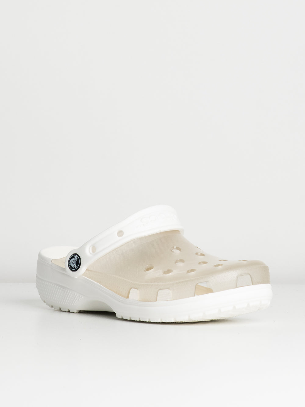 WOMENS CROCS CLASSIC TRANSLUCENT CLOGS - CLEARANCE