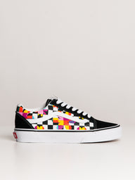 WOMENS VANS OLD SKOOL FLORAL CHECKER SNEAKER